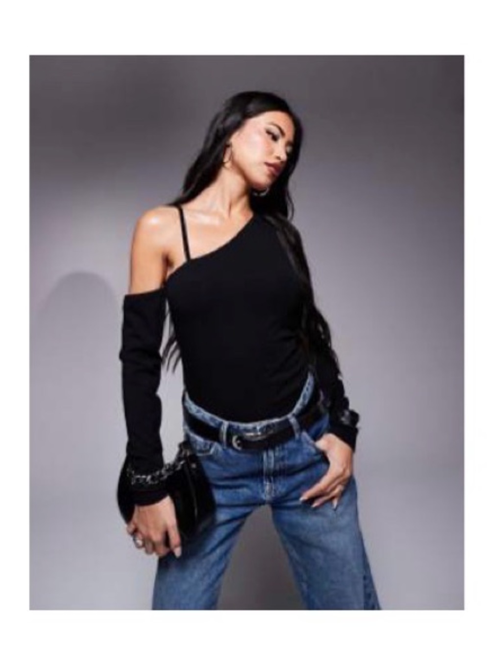Strappy asymmetrical Body Suit